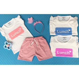 Bộ chữ Lunch hàng Carter cotton đẹp
