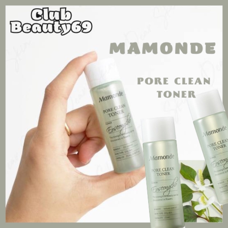 Toner diếp cá mamonde, mamonde pore clean toner 25ml, auth-đủ bill