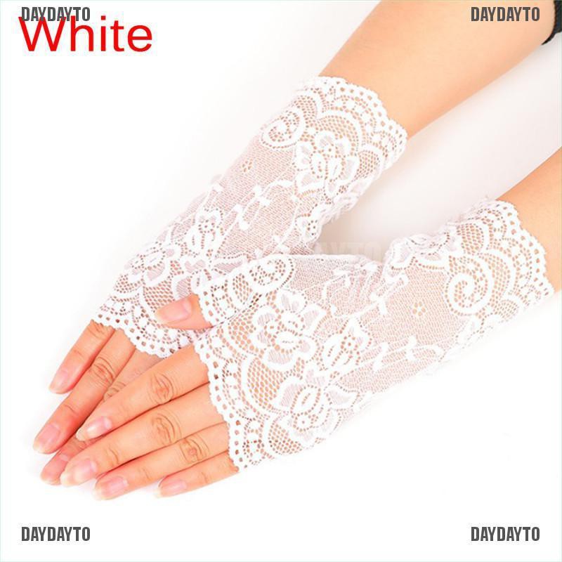Găng Tay Ren Hở Ngón Thời Trang Dạ Tiệc Cho Nữ