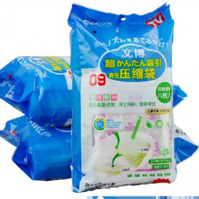 Bộ 8 túi hút chân không tặng kèm máy hút bơm tay, SHIP HỎA TỐC