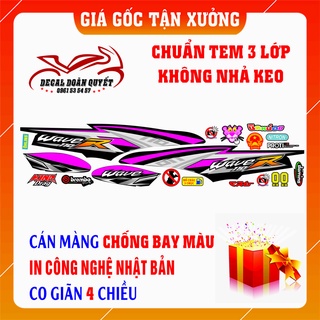 Tem xe wave ( Tem Chế Wave R 110 nhiều màu) chất liệu cao cấp,chống bay mầu - chống nước