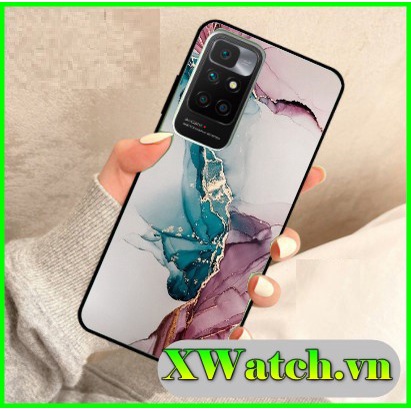 Ốp lưng phủ bóng Vân đá Xiaomi Redmi Note 10 Note 10s Note 10 5g Note 10 pro Note 11s Note 11 pro Redmi 10 Mi 11T pro