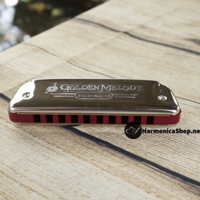 Kèn Harmonica 10 lỗ  Hohner Golden Melody