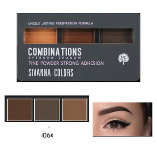 Bột kẻ mày Sivanna Colors Combinations Eyebrow 8g