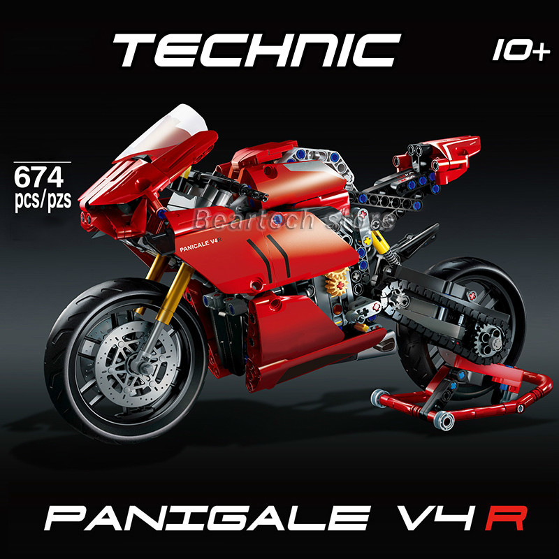 Đồ chơi lắp ráp xây dựng mô hình xe máy LEGO 42107 Technic Ducatis Panigale V4 R