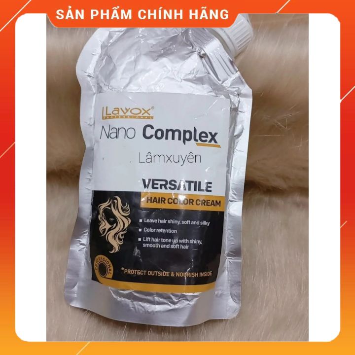 NHUỘM ĐA NĂNG 300ML LAVOX NANOCOMPLEX 300ML  Giữ màu tóc bền lâu Nâng tông màu tóc sáng hơn mà tóc luôn sáng