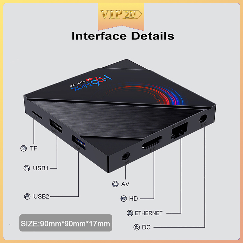 Bộ Tv Box H96 Max H616 Android 10 4g 64gb 1080p 6k Bt