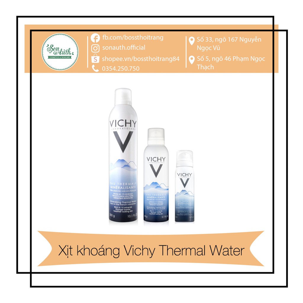 Xịt khoáng dưỡng da Vichy Thermale