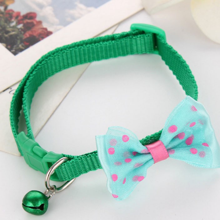 Vòng cổ HIPIDOG nylon trang trí nơ xinh xắn thời trang dành cho thú cưng
