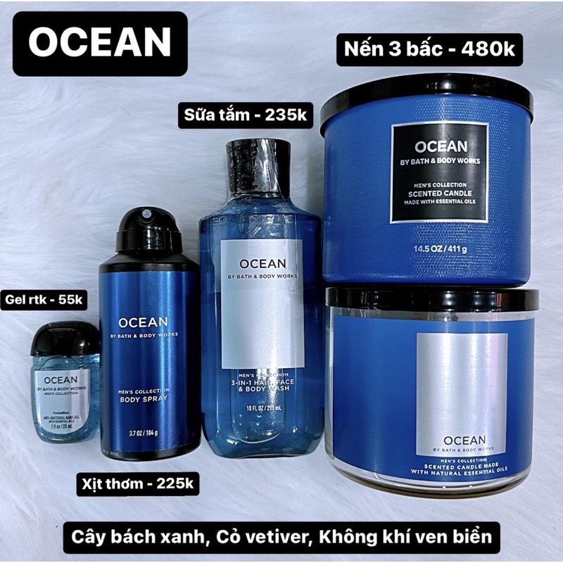 Sữa tắm 3 trong 1 NAM BATH AND BODY WORKS 295ml