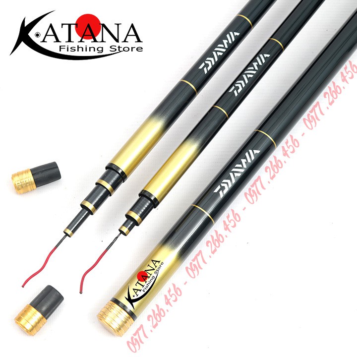 Cần tay Daiwa Catana Đao - 5H Siêu Nhẹ Siêu Khỏe 3m9/4m5/5m4/6m3