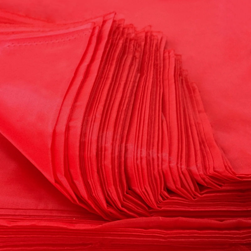 Vải Lụa Polyester Màu Đỏ Dùng Trang Trí Tiệc Cưới