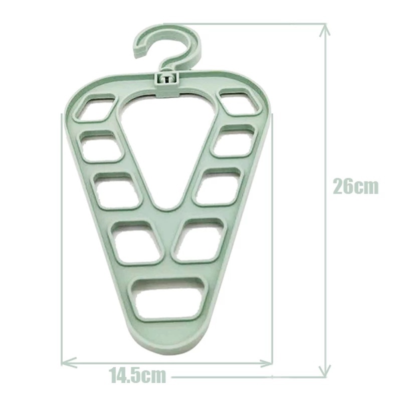 Móc tam giác treo quần áo xoay 360 độ đa năng