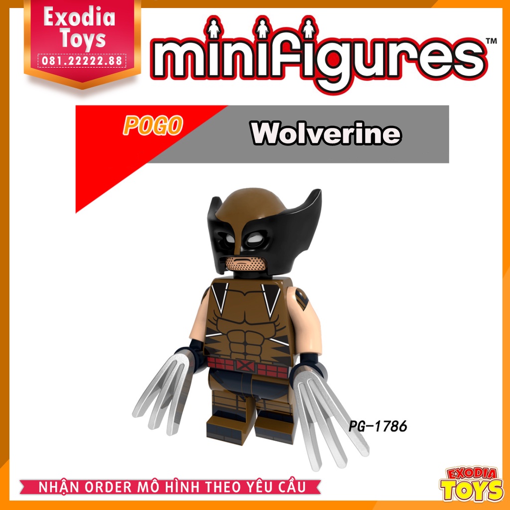 Xếp hình siêu anh hùng Murder Machine, Wolverine, Batman, Deadpool - Đồ Chơi Lắp Ghép Sáng Tạo - POGO 8204