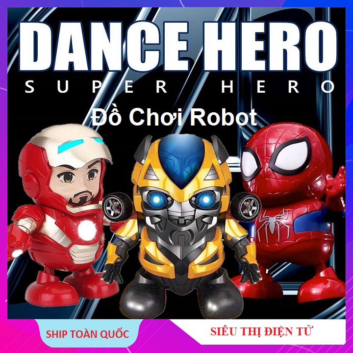Đồ Chơi Robot, Robot Blumblebee Dance Hero - Iron Man Siêu Nhân Nhảy Mua - Có Nhạc - Có Đèn Siêu Hot