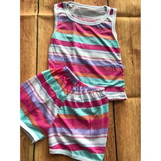 BỘ BA LỖ KẺ COTTON CHO BÉ
