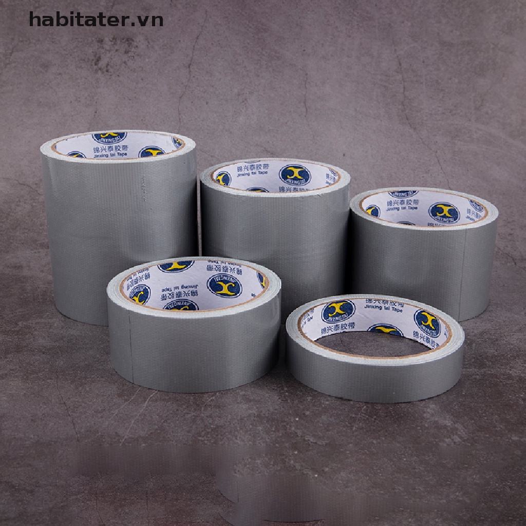 Cuộn Băng Keo Vải Siêu Dính Chống Thấm Nước Màu Xám Bạc Dài 10m