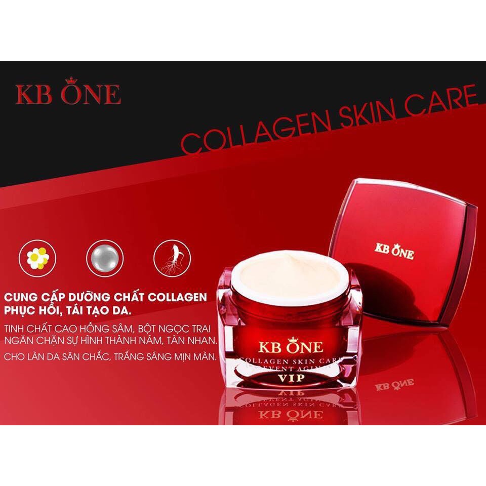 Kem KBONE VIP Đỏ Collagen - Dưỡng Trắng Da Mặt