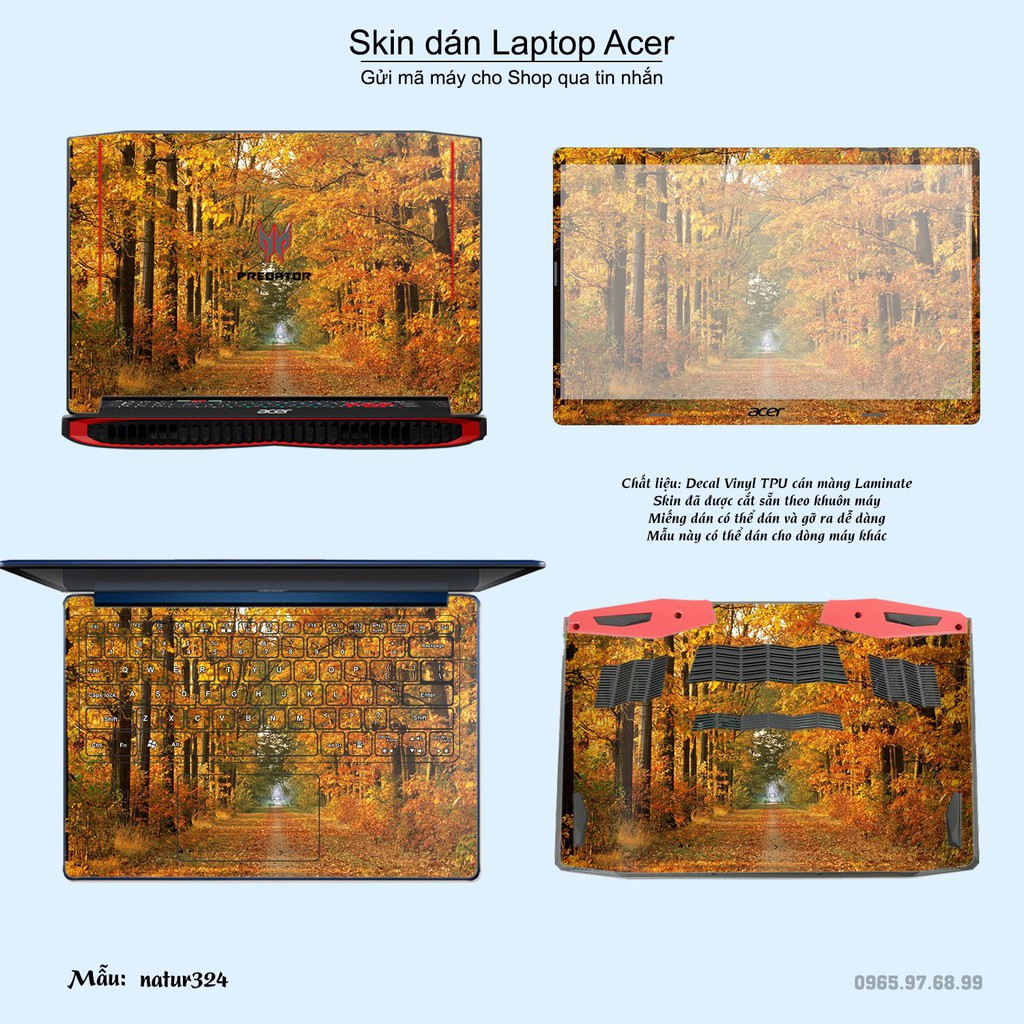 Skin dán Laptop Acer in hình thiên nhiên _nhiều mẫu 12 (inbox mã máy cho Shop)