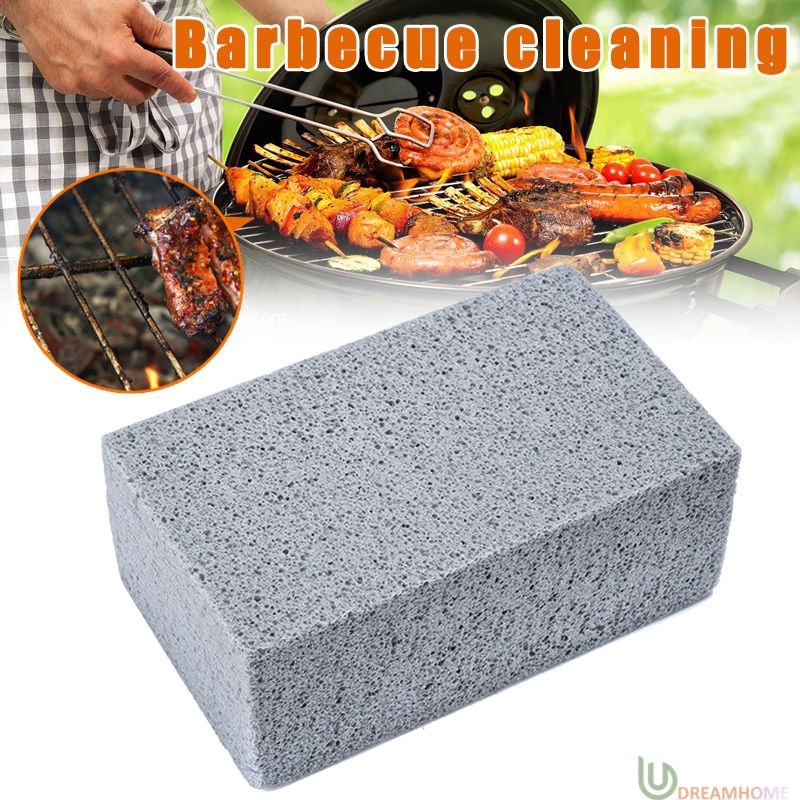 Khối đá vệ sinh vỉ mỡ bám vỉ nướng thịt BBQ tiện dụng