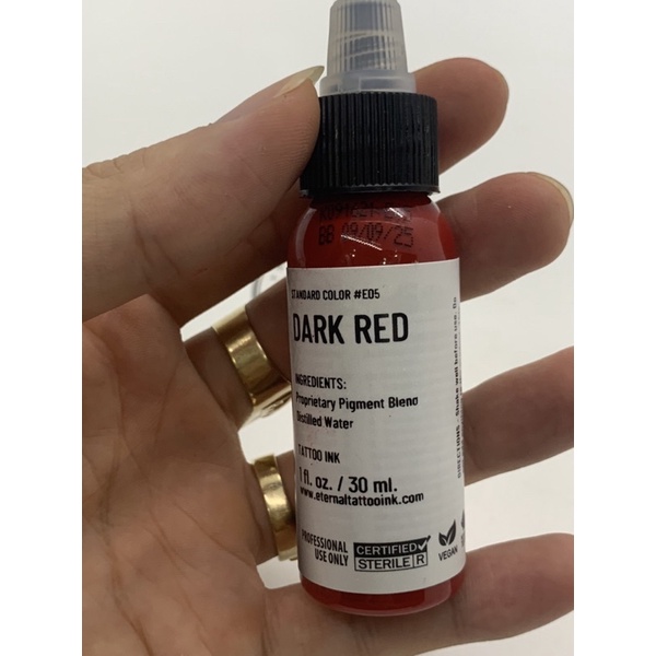 Mực đỏ đậm xăm hình chính hãng dark red