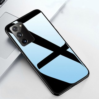 Ốp Lưng Kính Cường Lực Viền Silicone Chống Sốc Cho Samsung Galaxy S20 Fe