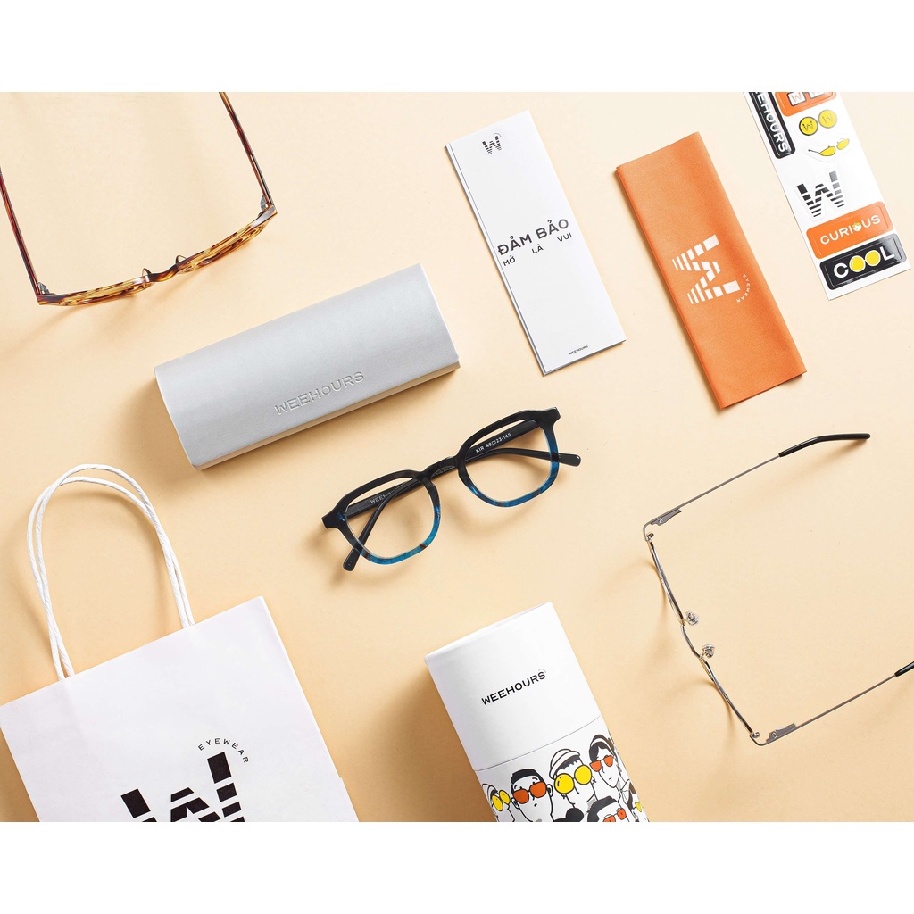 Gọng kính cận nam/nữ WeeHours SLAY , dáng vuông thời trang, nhựa Acetate cao cấp | BigBuy360 - bigbuy360.vn