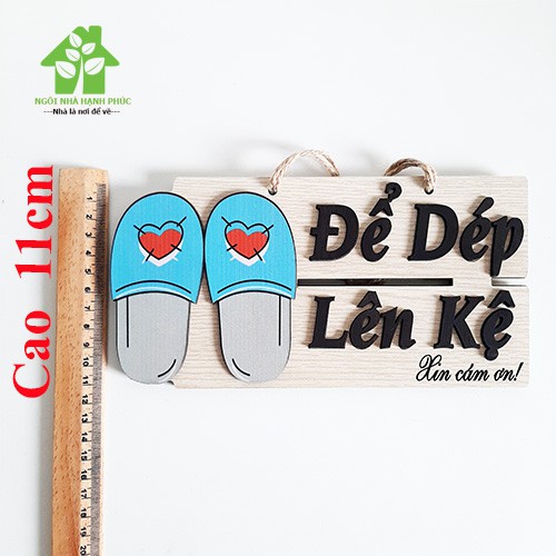 Bảng gỗ decor trang trí nhà cửa Mẫu BM_163 ĐỂ GIÀY DÉP LÊN KỆ