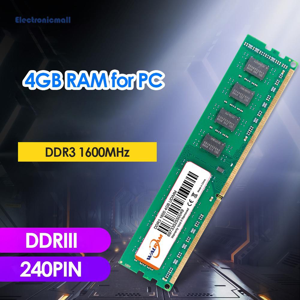 Mô Đun Bộ Nhớ Điện Từ 240 Pin 4gb Ddr3 Ddri 1600mhz | BigBuy360 - bigbuy360.vn
