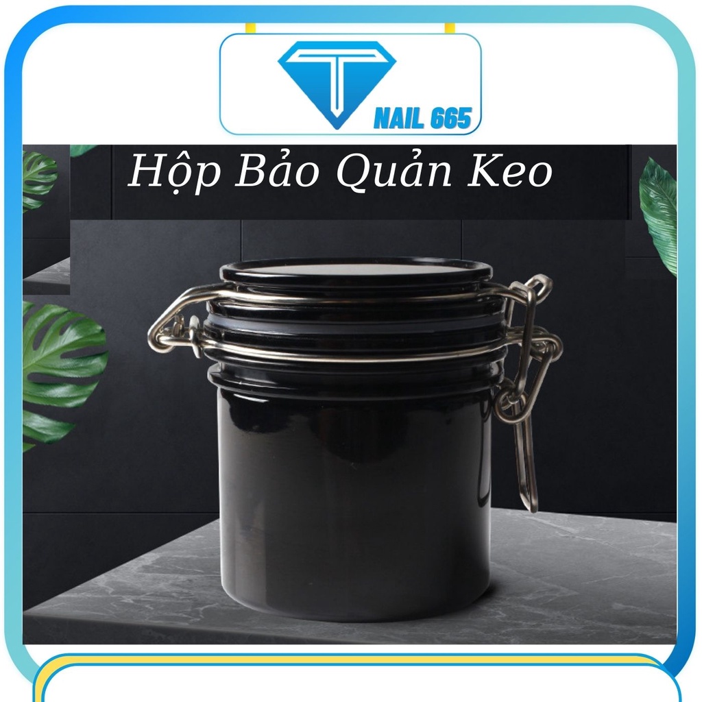 Hũ bảo quản keo nối mi , Hũ gạo bảo quản keo mi