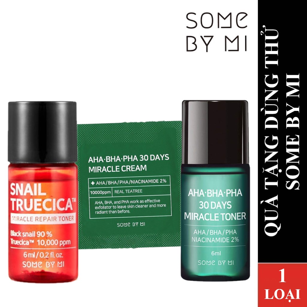 [QUÀ TẶNG] Mẫu Dùng Thử Some By Mi Toner, Cream, Snail Truecica 1 Lọ