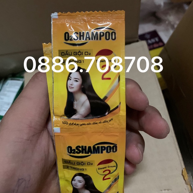 Combo 10 dây(100gói) dầu gội Shampo dùng nhà hàng khách sạn