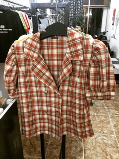 Áo sơ mi caro cổ vest