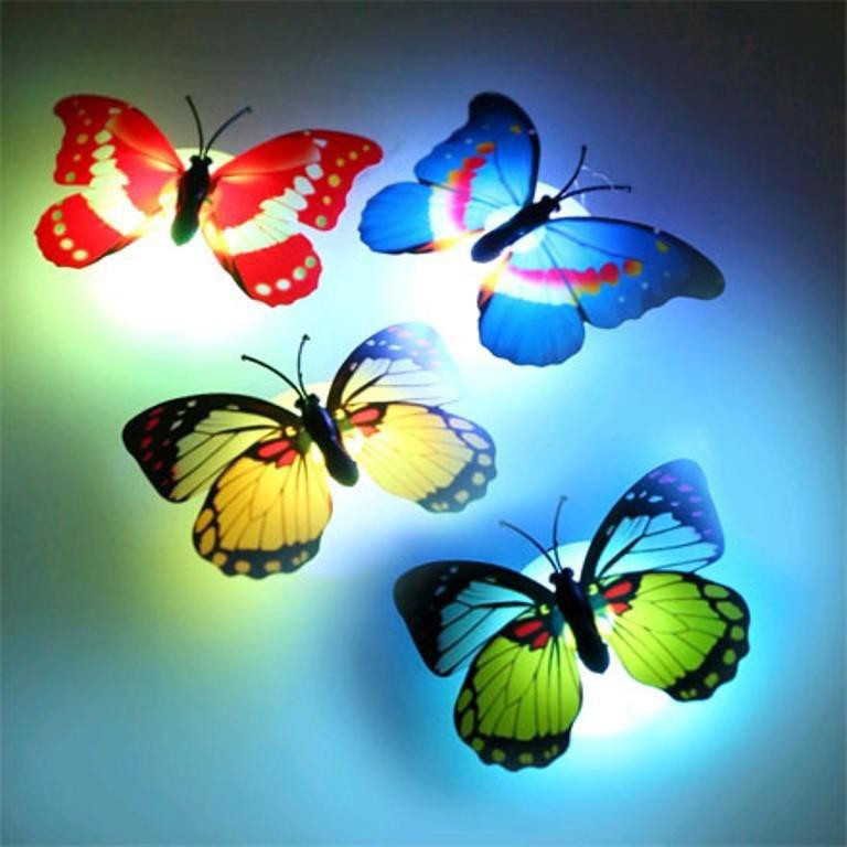 [FULLBOX]-BƯỚM PHÁT SÁNG trang trí PHÒNG-Đèn ngủ bướm phát sáng trang hoàng tường-Đèn Led Bướm 3D Dán Tường trang trí