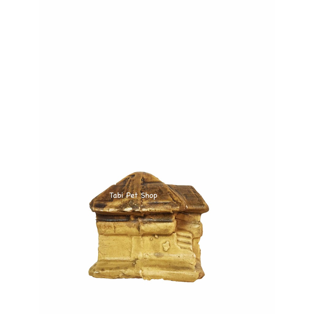 [NHẬN QUÀ KHI MUA ĐƠN 39K] [Tiểu Cảnh] Nhà Lá Nhỏ Trang Trí Hồ Cá Size 7x5x5