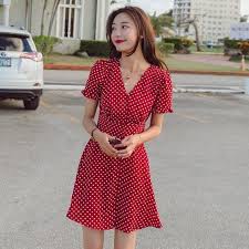 váy chấm bi