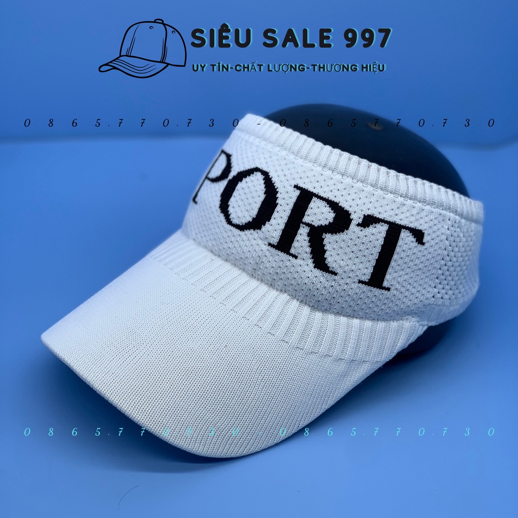 Nón Len nữa đầu SPORT hàng QC nhập, Vãi Dày - Nón Thể Thao Ngoài Trời Nữa Đầu Nữ