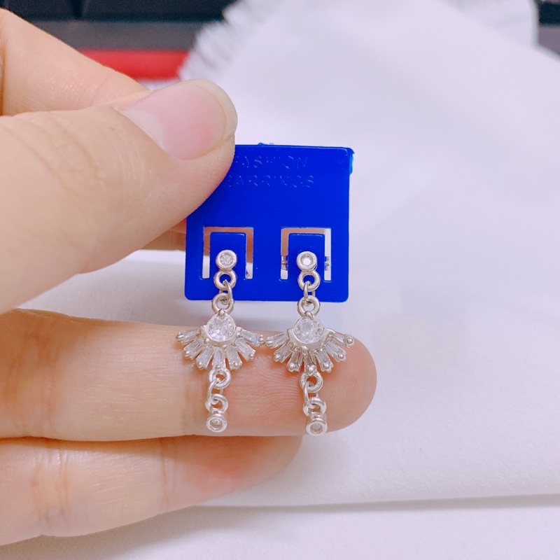 BÔNG TAI HÌNH QUẠT SIÊU XINH LINH MIU SILVER