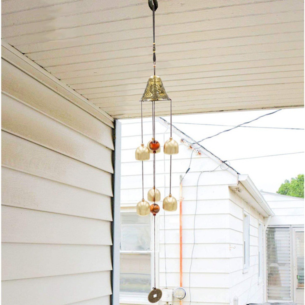 Chuông Gió Kim Loại Đồng Cỡ Lớn Phong Cách Trung Hoa Cổ Điển Trang Trí Nhà Cửa / Sân Vườn