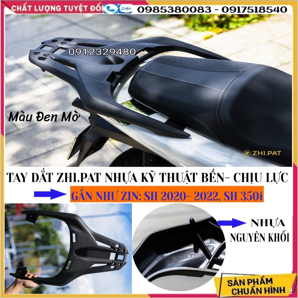 Tay Dắt Nhựa Cao Cấp Nguyên Khối Kiểu Ý Hàng Zhi.Pat Chính Hãng Gắn SH 350i, SH Việt 2020-2022, SH Ý 350i (SP Tự Chụp)