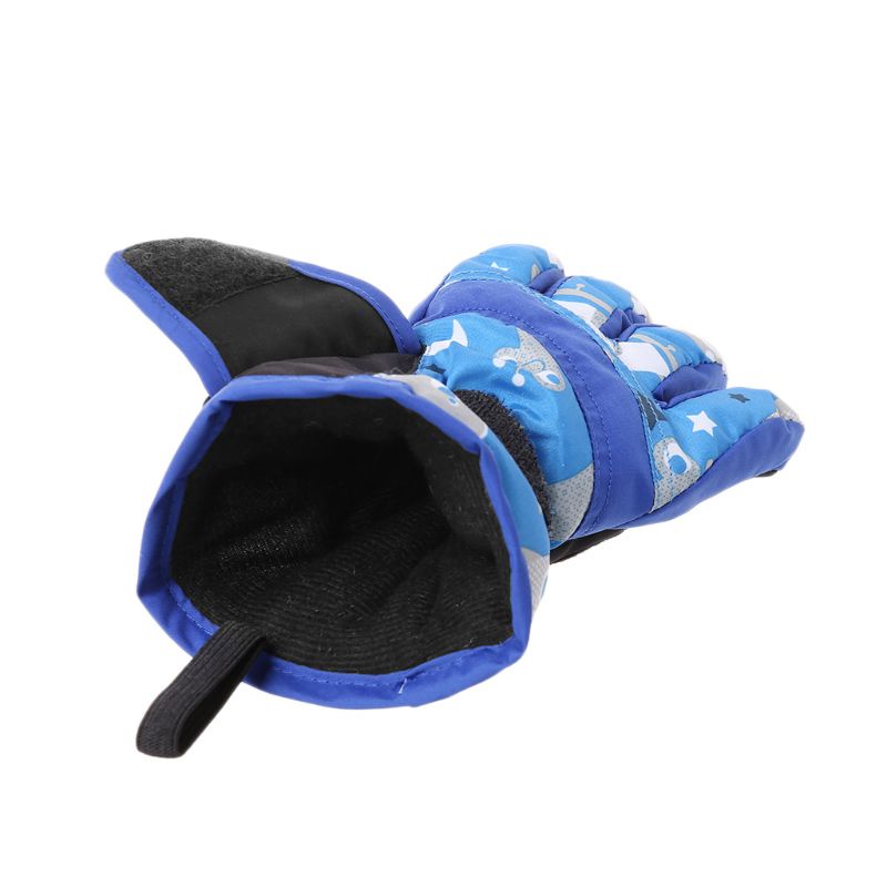 Găng Tay Chống Gió Chống Thấm Nước Dùng Trượt Tuyết Mùa Đông Cho Trẻ Em