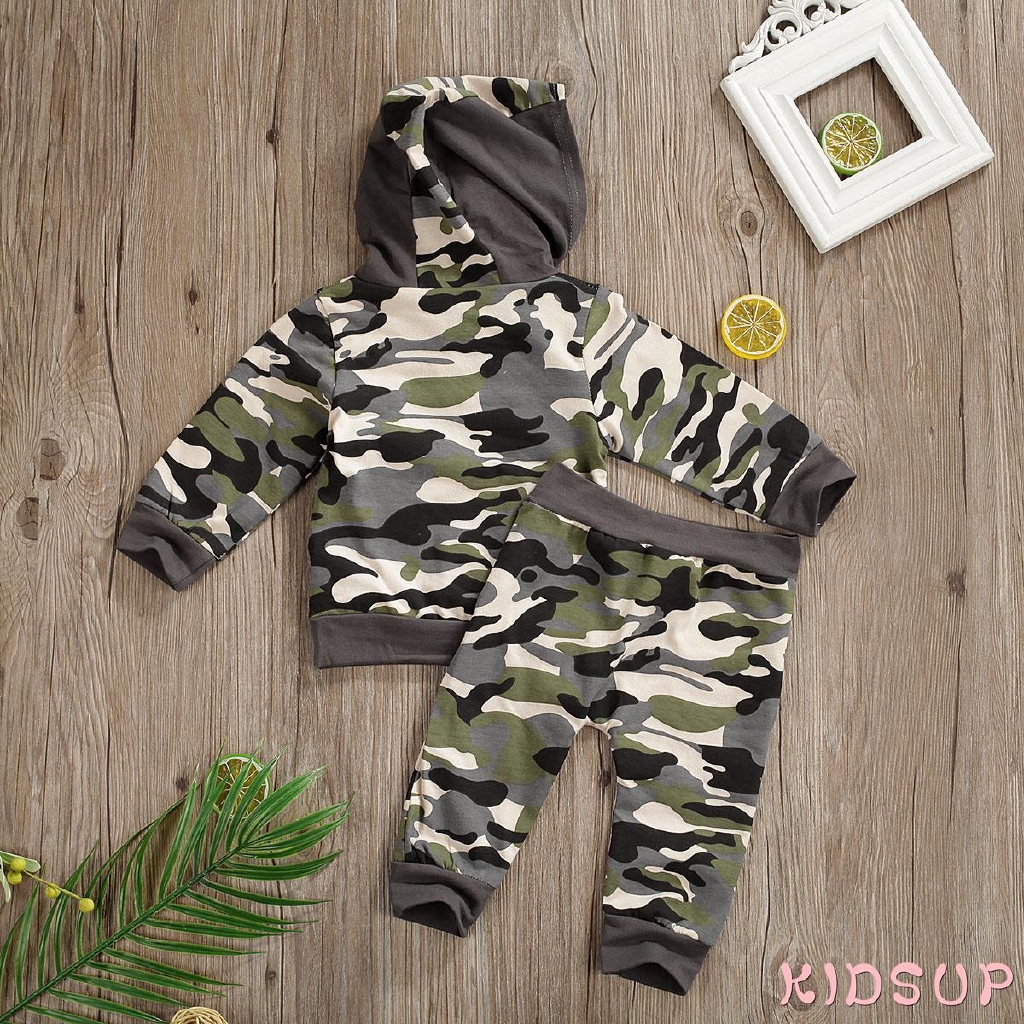 Set áo hoodie và quần dài xinh xắn cho bé