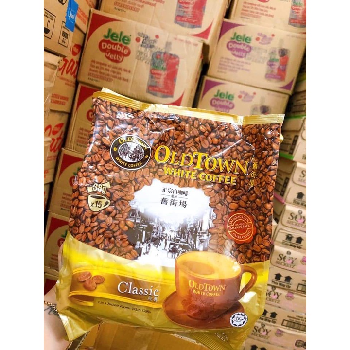 Combo 4 bịch cà phê trắng Oldtown white coffee classic | BigBuy360 - bigbuy360.vn