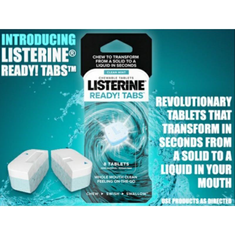 Viên ngậm thơm miệng LISTERINE READY TABS CLEAN MINT