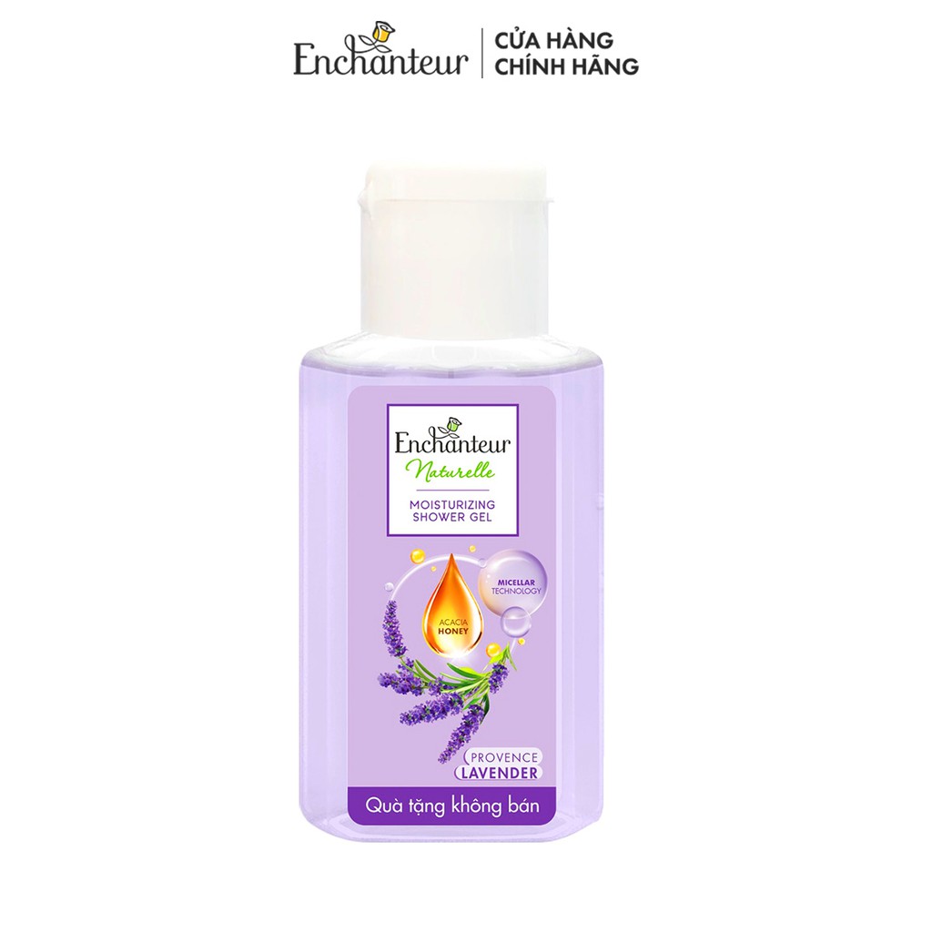 HB Gift Sữa tắm dưỡng da Enchanteur Naturelle hương hoa Lavender 60gr