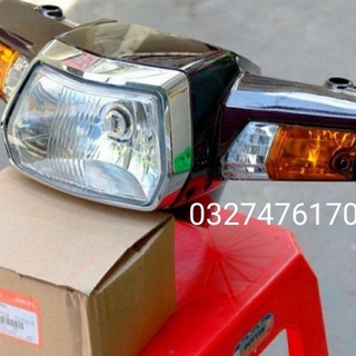 Bộ nhựa đầu đèn, xi nhan xe Super DREAM lồi zin Honda