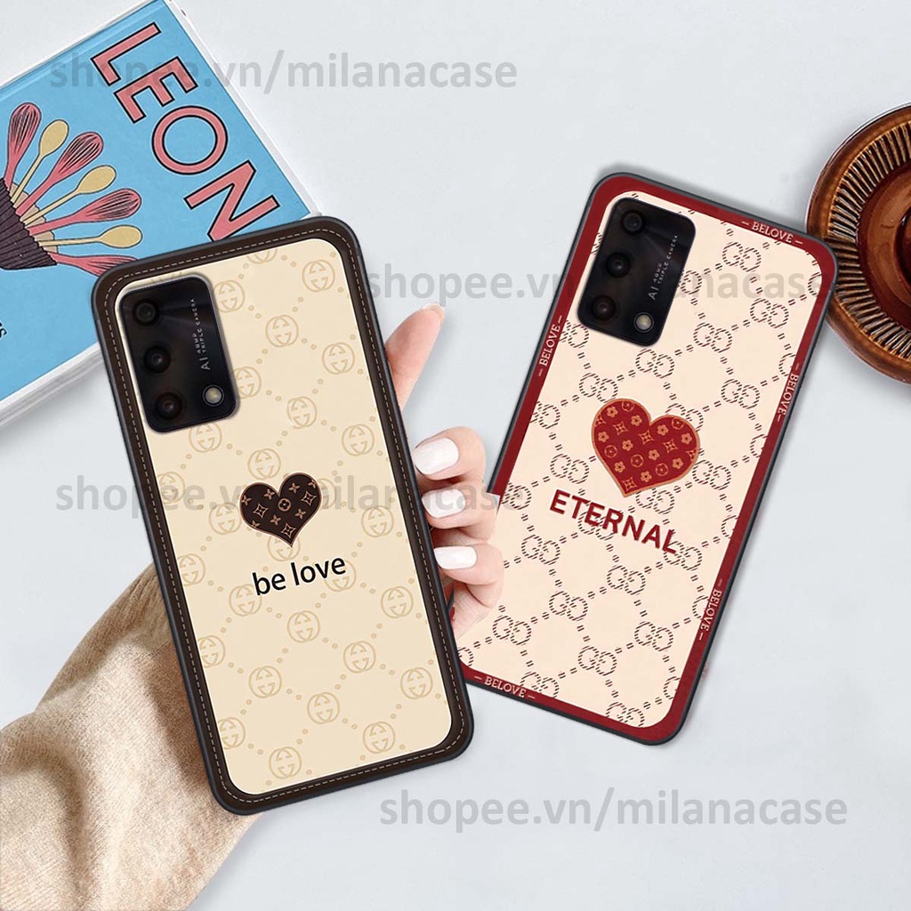 Ốp Oppo A74 / A94 / A95 hình trái tim be love tình yêu siêu đẹp, cá tính, thời trang