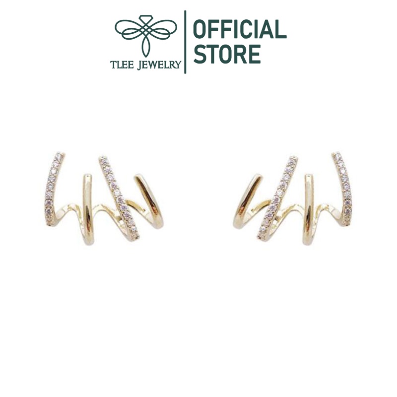 Khuyên tai bạc nữ TLEE mẫu bàn cao mẫu lạ TleeJewelry B0244