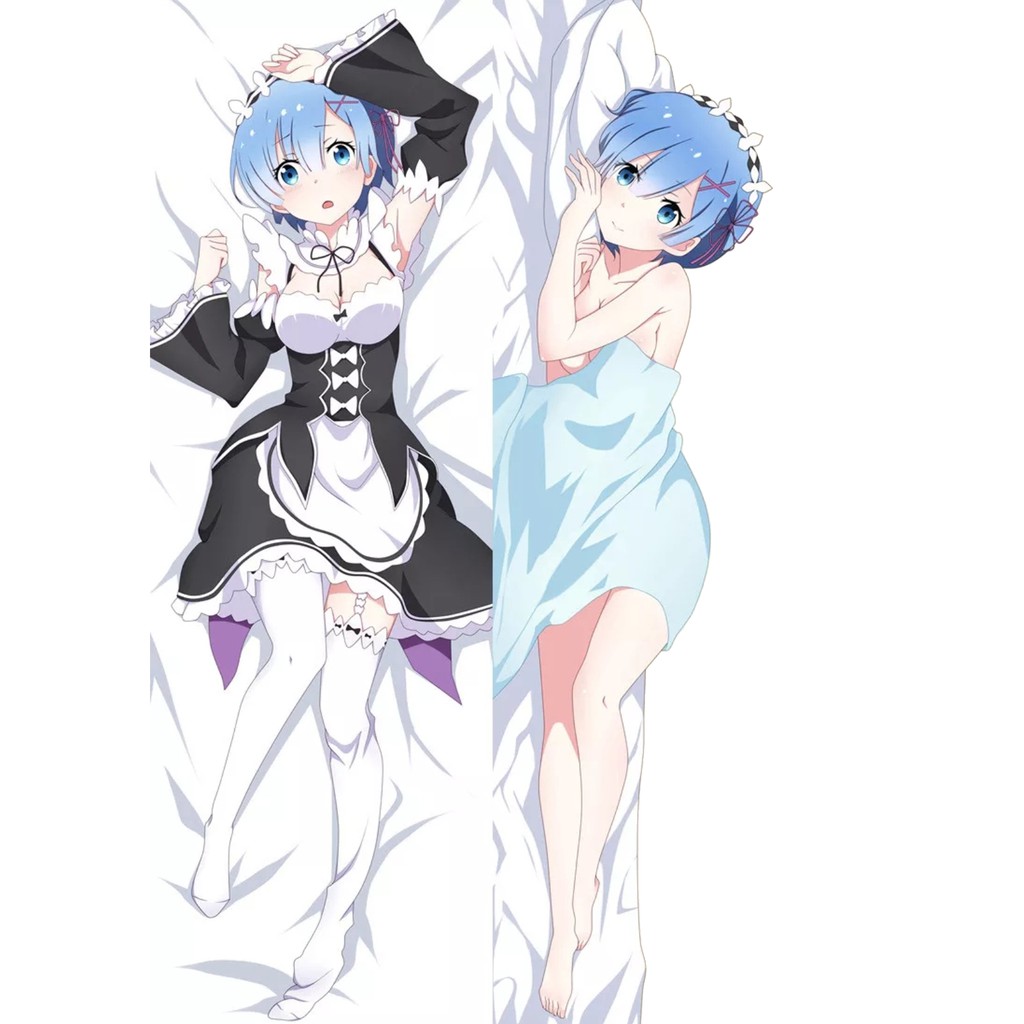 Gối ôm dài anime ram rem có ruột bông 1mx40cm (nhận in theo yêu cầu)