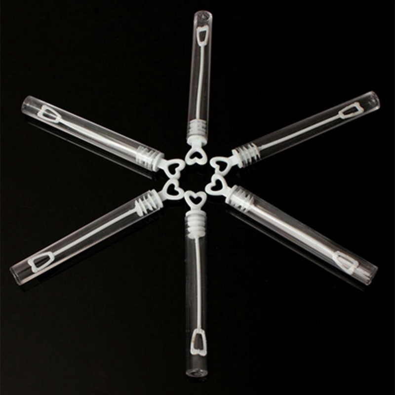 Set 50 Ống Thổi Bong Bóng Xà Phòng Mini Hình Trái Tim